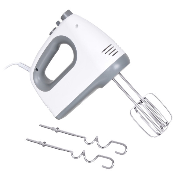 Миксер ручной Hyundai HYM-H4501 500Вт белый/серый