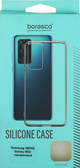 Чехол (клип-кейс) BoraSCO для Samsung Galaxy M32 Silicone Case прозрачный (40349)