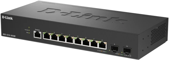 Коммутатор D-Link DGS-1210-10X/ME/C1A (L2) 8x1Гбит/с 2SFP+ управляемый
