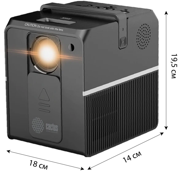 Проектор Cactus CS-PRC.04B.Full HD-A LCD 3500Lm LS 240Lm ANSI (1920x1080) 1000:1 ресурс лампы:50000часов 1xUSB typeA 1xHDMI 1.35кг