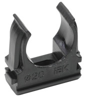 Держатель IEK CTA10D-CF16-K41-100 с защелкой 16мм полистирол серый