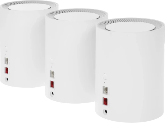 Бесшовный Mesh роутер Cudy M3000 (M3000(3-PACK) WHITE) AX3000 100/1000/2500BASE-T белый (упак.:3шт) Бесшовный Mesh роутер Cudy M3000 (M3000(3-PACK) WHITE) AX3000 100/1000/2500BASE-T белый (упак.:3шт)