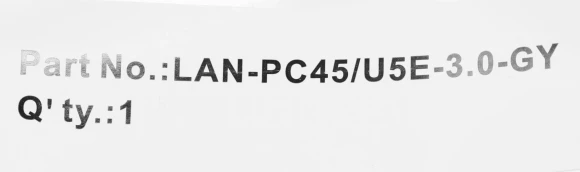 Патч-корд Lanmaster LAN-PC45/U5E-3.0-GY UTP RJ-45 вил.-вилка RJ-45 кат.5E 3м серый LSZH (уп.:1шт) Патч-корд Lanmaster LAN-PC45/U5E-3.0-GY UTP RJ-45 вил.-вилка RJ-45 кат.5E 3м серый LSZH (уп.:1шт)