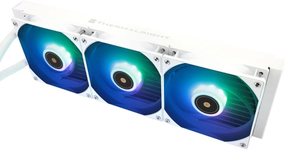 Система водяного охлаждения Thermalright Core Vision 360 ARGB Soc-AM5/AM4/1200/1700/1851 белый 4-pin 27.7dB Al LCD Ret (C-VISION-360-WH-ARGB)