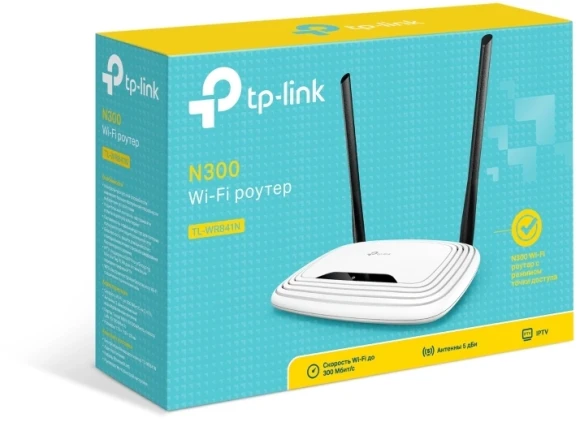 Роутер беспроводной TP-Link TL-WR841N N300 10/100BASE-TX белый Роутер беспроводной TP-Link TL-WR841N N300 10/100BASE-TX белый