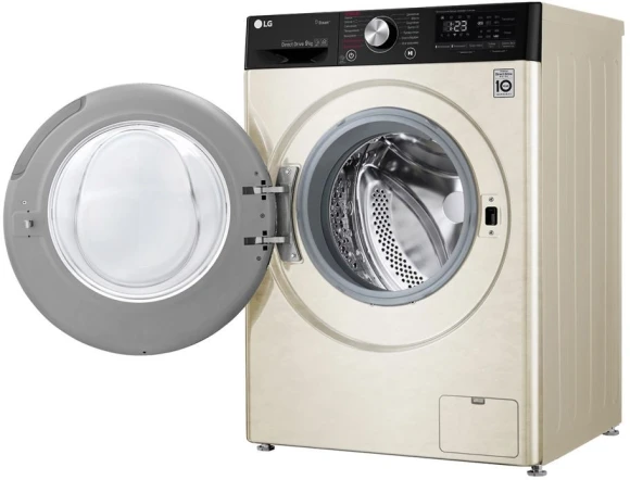 Стиральная машина LG F4V5VS9B класс: A загр.фронтальная макс.:9кг бежевый инвертор