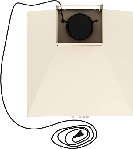 Вытяжка каминная Elikor Вента 50П-430-К3Д топленое молоко управление: кнопочное (1 мотор)