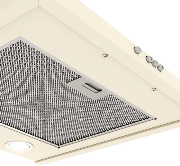 Вытяжка каминная Elikor Вента 50П-430-К3Д топленое молоко управление: кнопочное (1 мотор)