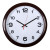 Часы настенные аналоговые Бюрократ WALLC-R87P D29см темно-коричневый/белый (WALLC-R87P29/DARK_BROWN)
