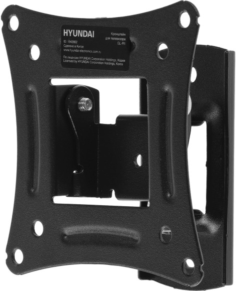 Кронштейн для телевизора Hyundai GL-R1 черный 20"-29" макс.15кг настенный поворот и наклон