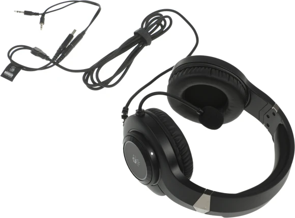 Наушники с микрофоном A4Tech Bloody G220 черный 2м мониторные оголовье (G220 AUX3.5-4PIN + USB) Наушники с микрофоном A4Tech Bloody G220 черный 2м мониторные оголовье (G220 AUX3.5-4PIN + USB)