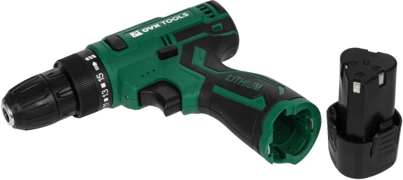 Дрель-шуруповерт Ovk Tools OTCS3AA-12V-1.5A 12Вт аккум. патрон:быстрозажимной (кейс в комплекте)