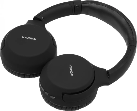 Гарнитура накладные Hyundai H-HP101 черный беспроводные bluetooth оголовье Гарнитура накладные Hyundai H-HP101 черный беспроводные bluetooth оголовье