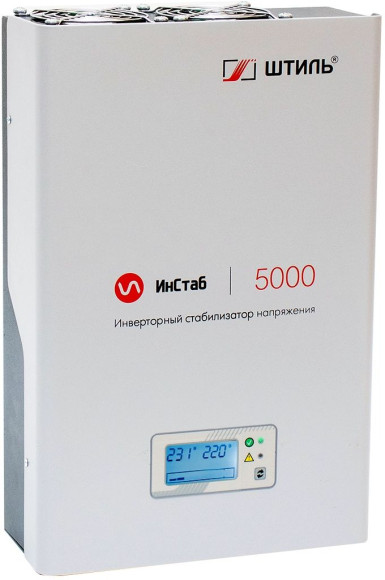 Стабилизатор напряжения Штиль ИнСтаб IS5000 4500Вт 5000ВА белый Стабилизатор напряжения Штиль ИнСтаб IS5000 4500Вт 5000ВА белый