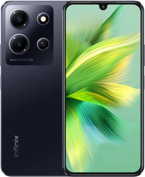 Смартфон Infinix X6716 Note 30i 128Gb 8Gb черный моноблок 3G 4G 2Sim 6.66" 1080x2400 Android 13 64Mpix 802.11 a/b/g/n/ac NFC GPS GSM900/1800 GSM1900 FM microSD max1024Gb