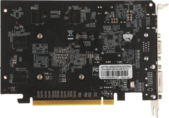 Видеокарта Afox PCI-E 2.0 AF730-4096D5H5 NVIDIA GeForce GT 730 4Gb 128bit GDDR5 700/5000 DVIx1 HDMIx1 CRTx1 HDCP Ret