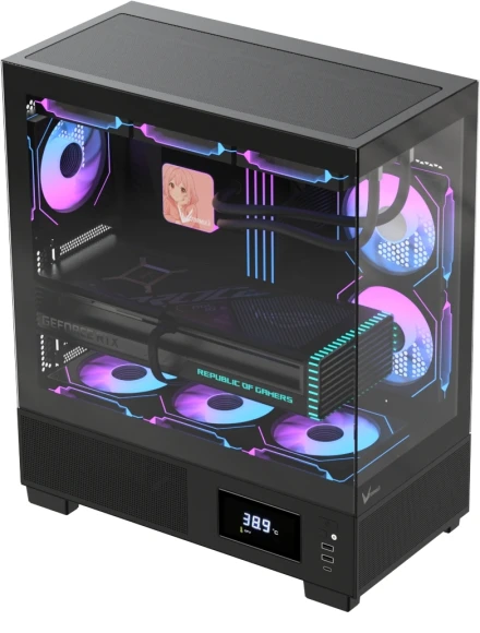Корпус Formula Crystal E1 Floe черный без БП ATX 6x120mm 2xUSB3.0 audio bott PSU Корпус Formula Crystal E1 Floe черный без БП ATX 6x120mm 2xUSB3.0 audio bott PSU