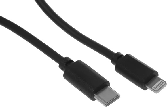 Кабель Buro PD18W USB Type-C (m)-Lightning (m) 1м черный