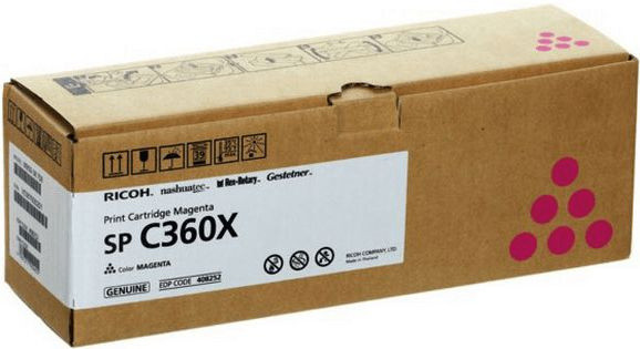 Картридж лазерный Ricoh SP C360X 408252 пурпурный (9000стр.) для Ricoh SP C361SFNw Картридж лазерный Ricoh SP C360X 408252 пурпурный (9000стр.) для Ricoh SP C361SFNw