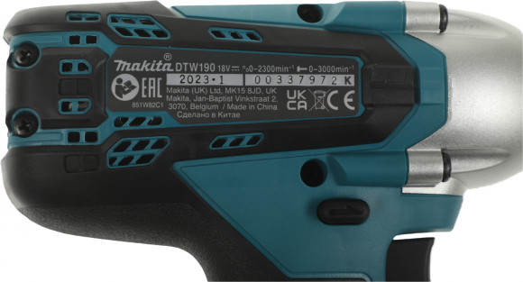 Гайковерт Makita DTW190Z аккум. патрон:квад.1/2"