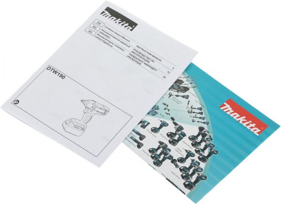 Гайковерт Makita DTW190Z аккум. патрон:квад.1/2"