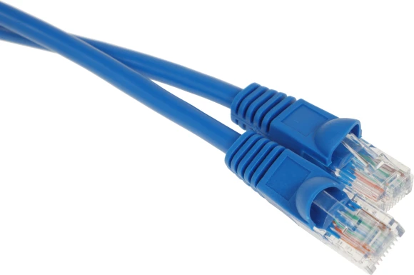 Патч-корд Buro UTP 4 пары cat.5E CCA molded 1м голубой RJ-45 (m)-RJ-45 (m) (UTP-5E-1M-BL)