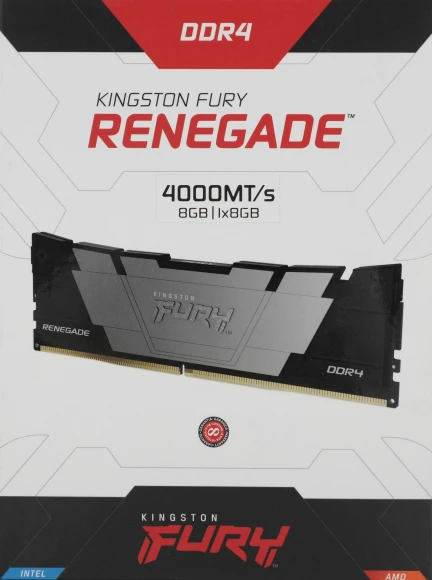Память DDR4 4x32GB 3600MHz Kingston KF436C18RB2K4/128 Fury Renegade Black RTL Gaming PC4-28800 CL18 DIMM 288-pin 1.35В dual rank с радиатором Ret