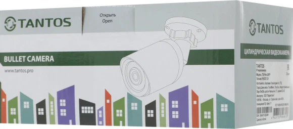 Камера видеонаблюдения IP Tantos TSi-Peco25FP 2.8-2.8мм цв. корп.:белый/черный (00-00122951)