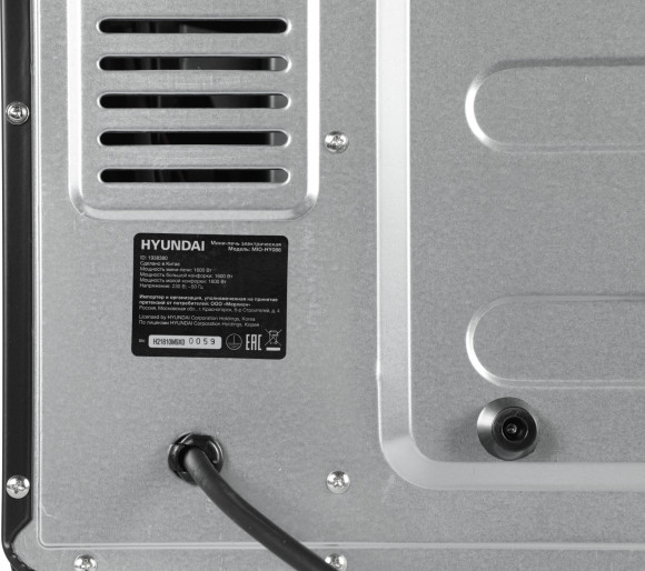 Мини-печь Hyundai MIO-HY086 38л. 1600Вт черный