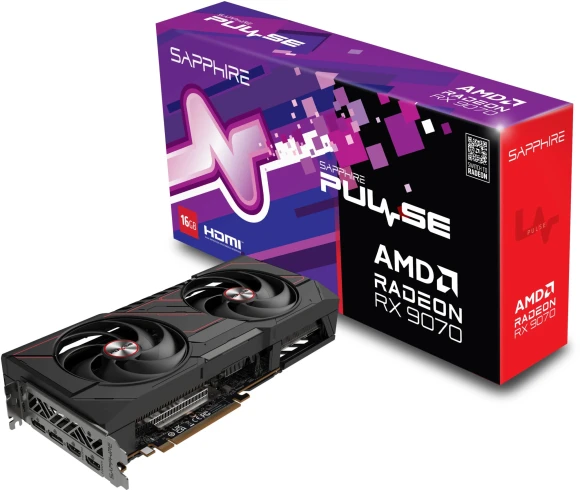 Видеокарта Sapphire PCI-E 5.0 11349-03-20G PULSE AMD RADEON RX 9070 GAMING 16GB DUAL AMD Radeon RX 9070 16Gb 256bit GDDR6 2070/20000 HDMIx2 DPx2 HDCP Ret Видеокарта Sapphire PCI-E 5.0 11349-03-20G PULSE AMD RADEON RX 9070 GAMING 16GB DUAL AMD Radeon RX 9070 16Gb 256bit GDDR6 2070/20000 HDMIx2 DPx2 HDCP Ret