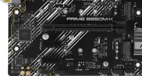 Материнская плата Asus PRIME B550M-K Soc-AM4 AMD B550 4xDDR4 mATX AC`97 8ch(7.1) GbLAN RAID+VGA+DVI+HDMI