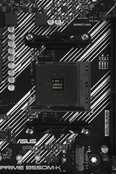 Материнская плата Asus PRIME B550M-K Soc-AM4 AMD B550 4xDDR4 mATX AC`97 8ch(7.1) GbLAN RAID+VGA+DVI+HDMI
