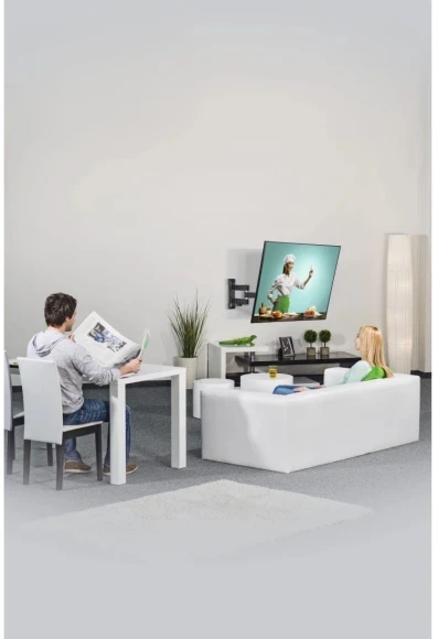 Кронштейн для телевизора Hama 00220824 черный 32"-65" макс.25кг настенный поворот и наклон