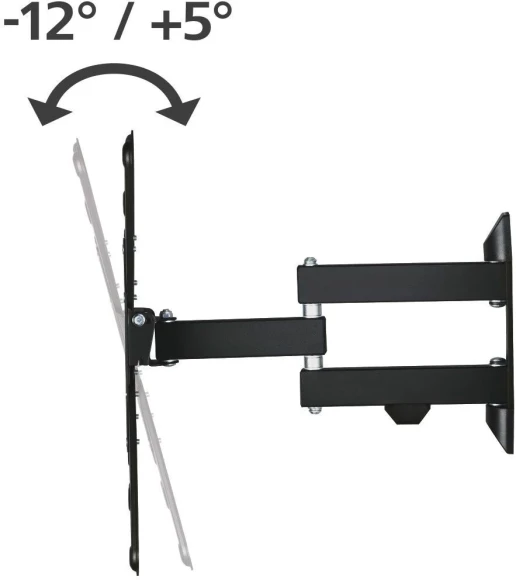 Кронштейн для телевизора Hama 00220824 черный 32"-65" макс.25кг настенный поворот и наклон