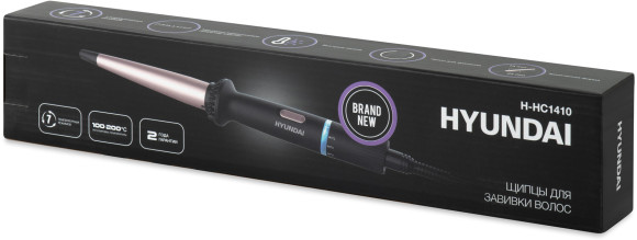 Щипцы Hyundai H-HC1410 40Вт черный макс.темп.:200С покрытие:керамико-турмалиновое Щипцы Hyundai H-HC1410 40Вт черный макс.темп.:200С покрытие:керамико-турмалиновое