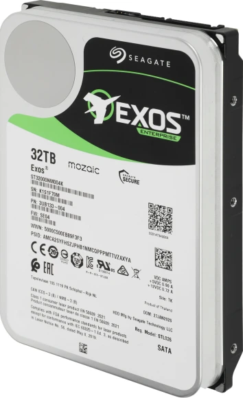 Жесткий диск Seagate SATA-III 32TB ST32000NM004K Server Exos M 512E (7200rpm) 512Mb 3.5" Жесткий диск Seagate SATA-III 32TB ST32000NM004K Server Exos M 512E (7200rpm) 512Mb 3.5"