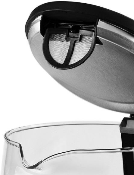 Чайник электрический Galaxy Line GL 0342 1.7л. 2200Вт черный корпус: стекло/пластик (ГЛ0342Л)