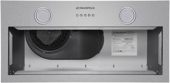 Вытяжка встраиваемая Maunfeld 601M нержавеющая сталь управление: кнопочное (1 мотор)