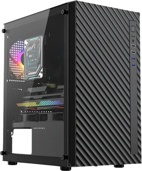 Корпус Accord ACC-508 черный без БП mATX 7x120mm 4x140mm 2xUSB2.0 1xUSB3.0 audio bott PSU