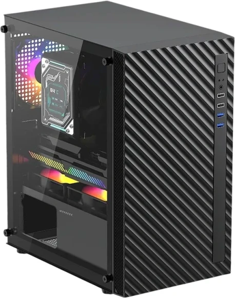 Корпус Accord ACC-508 черный без БП mATX 7x120mm 4x140mm 2xUSB2.0 1xUSB3.0 audio bott PSU
