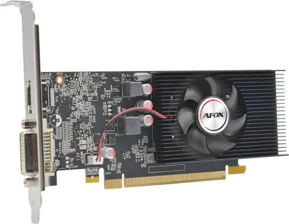 Видеокарта Afox PCI-E 3.0 AF1030-2048D5L7 NVIDIA GeForce GT 1030 2Gb 64bit GDDR5 1228/6000 DVIx1 HDMIx1 HDCP Ret low profile
