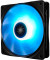Вентилятор для корпуса Deepcool RF 120 RGB 120х120x25 черный 4-pin 27дБ (DP-FRGB-RF120-1C) Ret