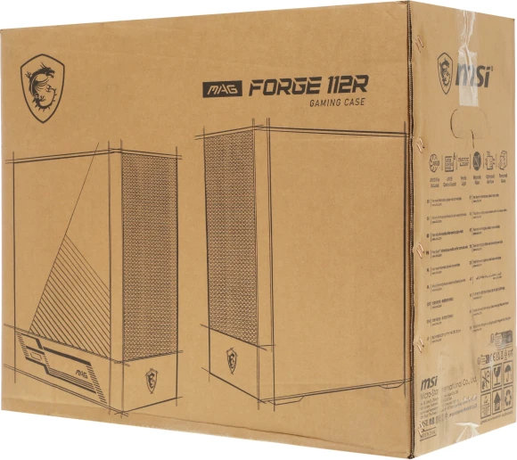 Корпус MSI MAG FORGE 112R черный без БП ATX 2x120mm 4x140mm 2xUSB3.0 audio bott PSU Корпус MSI MAG FORGE 112R черный без БП ATX 2x120mm 4x140mm 2xUSB3.0 audio bott PSU