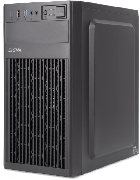 Корпус Digma DCC-MN302 черный без БП mATX 1x80mm 2x120mm 1xUSB2.0 1xUSB3.0 audio