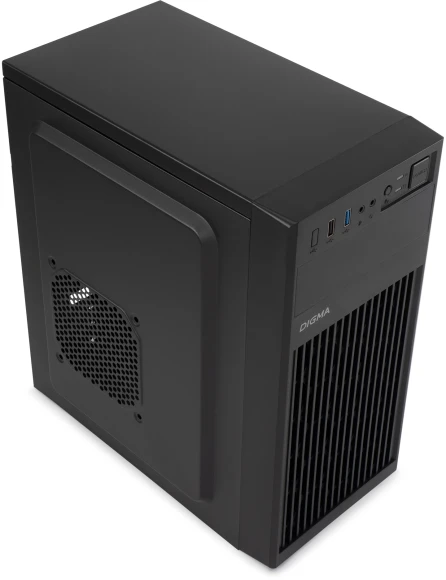 Корпус Digma DCC-MN302 черный без БП mATX 1x80mm 2x120mm 1xUSB2.0 1xUSB3.0 audio