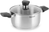 Кастрюля Rondell Strike RDS-714 2.8л. d=20см (с крышкой) стальной Кастрюля Rondell Strike RDS-714 2.8л. d=20см (с крышкой) стальной