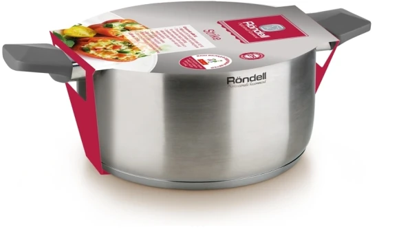 Кастрюля Rondell Strike RDS-714 2.8л. d=20см (с крышкой) стальной