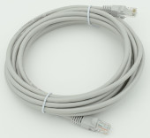 Патч-корд cat.5E stranded molded 5м серый RJ-45 (m)-RJ-45 (m)