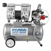 Компрессор поршневой Hyundai HYC 18224LMS безмасляный 180л/мин 24л 1000Вт серебристый Компрессор поршневой Hyundai HYC 18224LMS безмасляный 180л/мин 24л 1000Вт серебристый