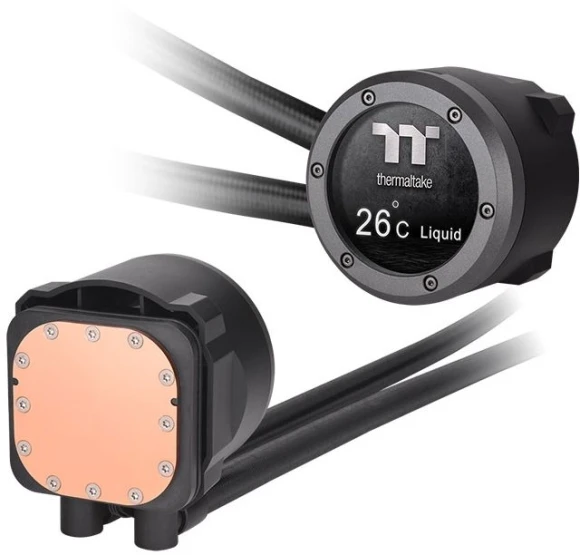 Система водяного охлаждения Thermaltake TH360 V2 Ultra ARGB Soc-AM5/AM4/1200/1700/1851 черный 4-pin 25.8dB Al+Cu LCD Ret (CL-W384-PL12SW-A)